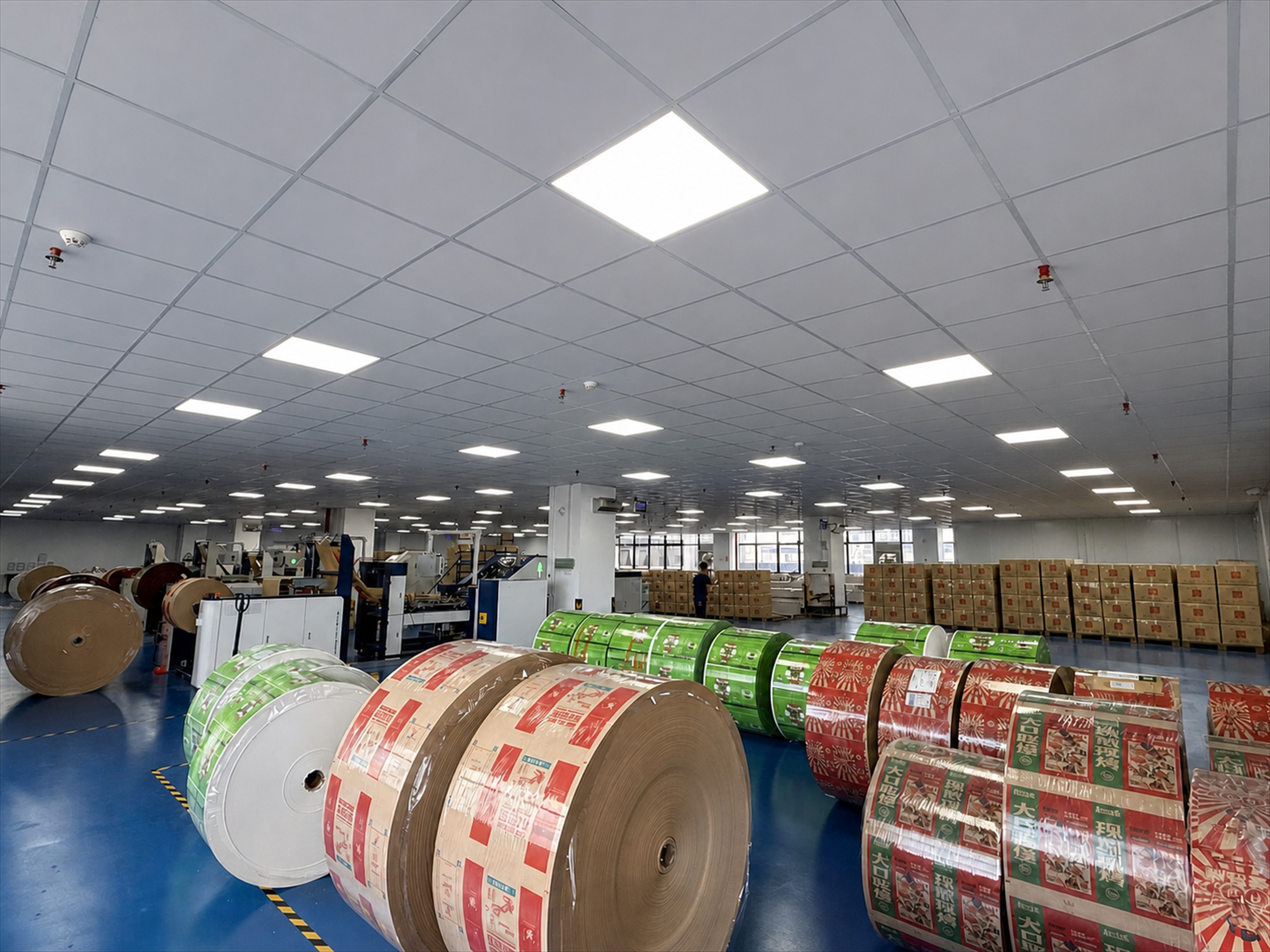 Food paper packaging factory production area