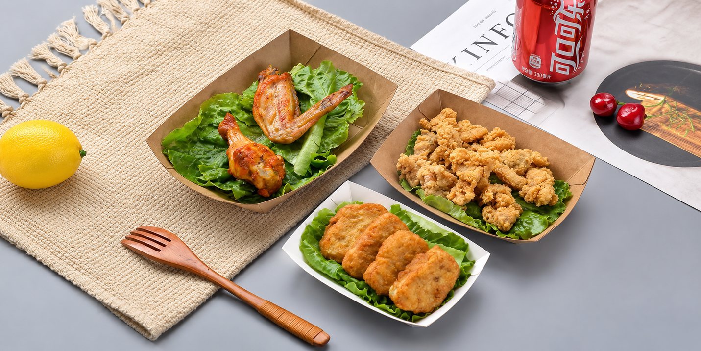 Corrugated food trays
