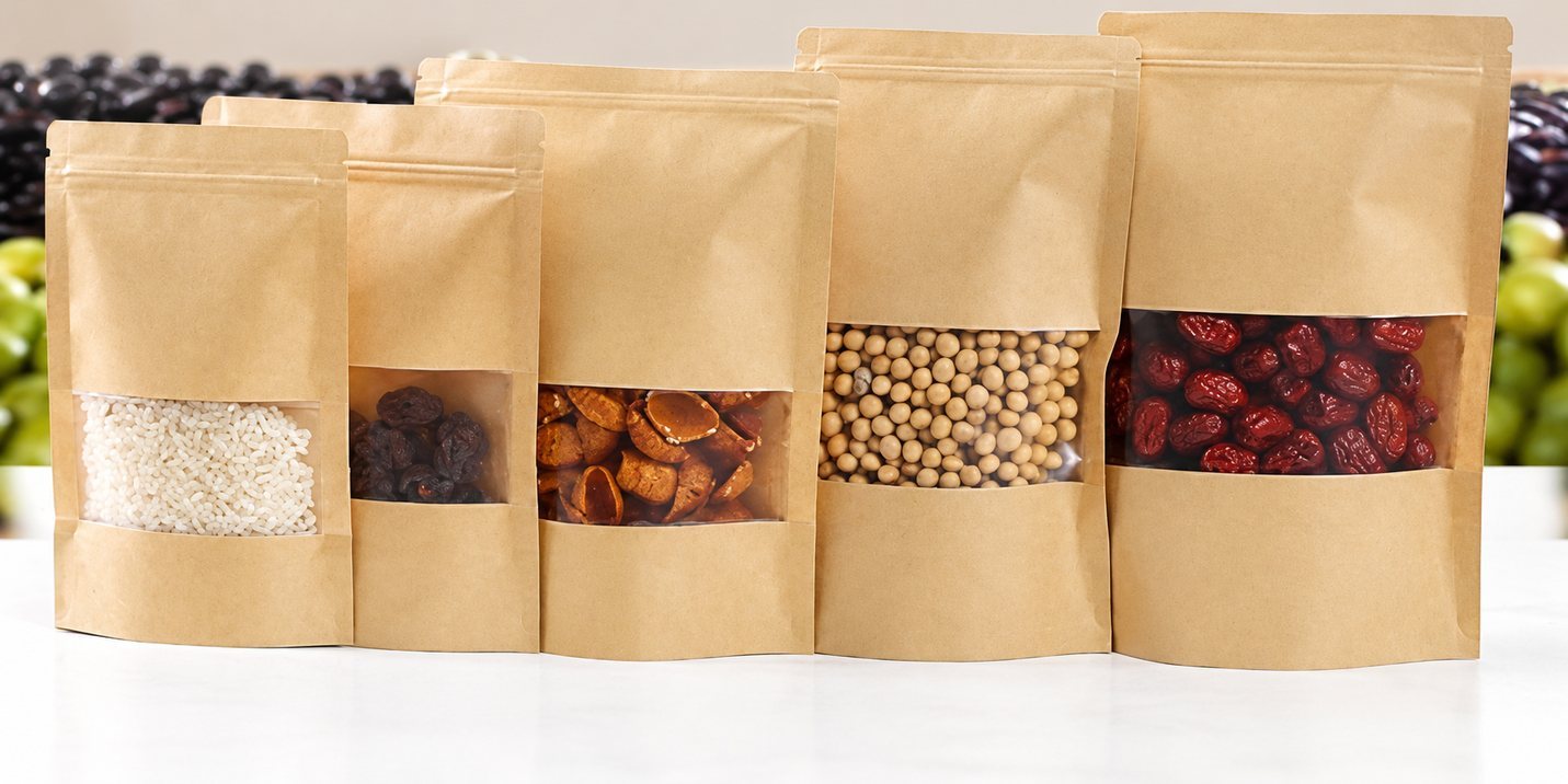 Window stand-up pouches