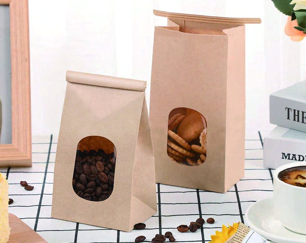 Window Tin-Tie Paper Bag